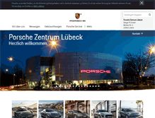 Tablet Screenshot of porsche-luebeck.de